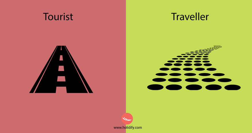 Turista o viajero