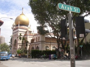 La Mezquita del Sultán en el barrio árabe.