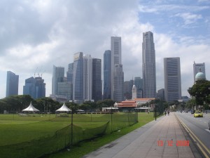 Vista del CBD de Singapur.
